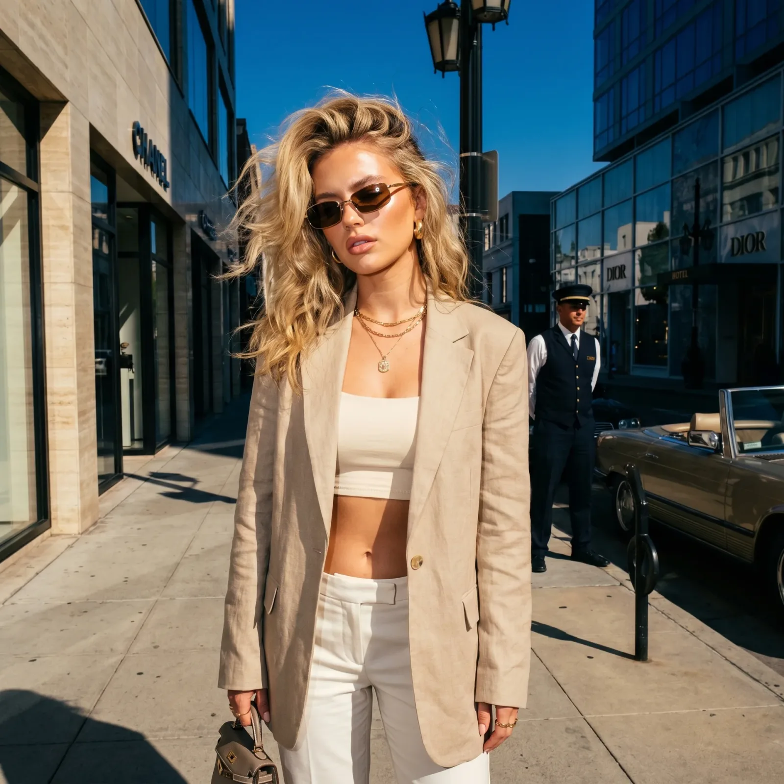 Ad creative example: a streetwear brand ad with CPI, CAC, IPM, CTR and ROAS metrics overlaid